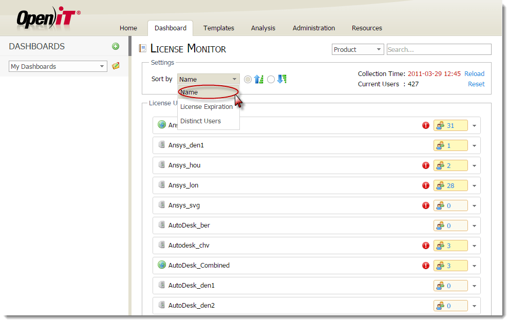 Click on image to enlarge License-Monitor-Portal
