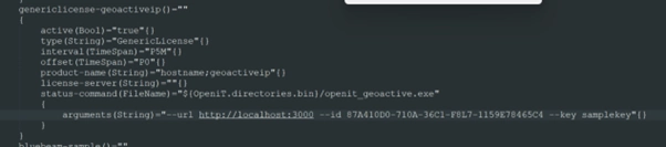 Ein Texteditor, der scheinbar einen Code anzeigt.