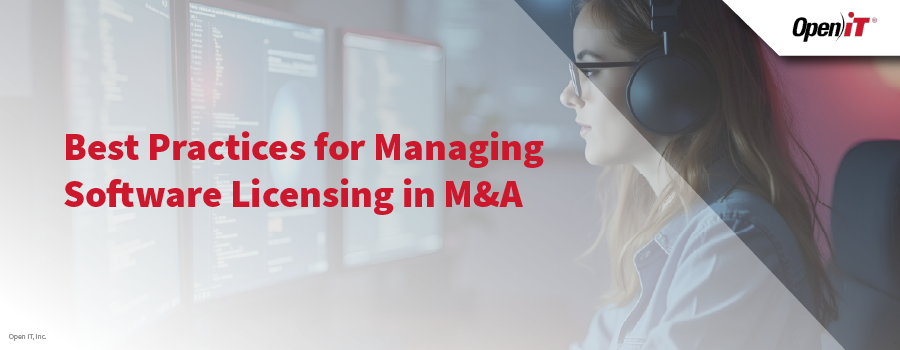 profissional que analisa painéis de software num espaço de trabalho moderno, ilustrando as soluções de licenciamento de software da open it para gerir a conformidade e a otimização durante as fusões e aquisições (m&a).