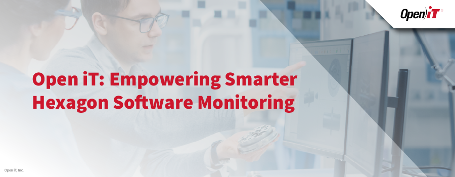 Open iT-Ingenieure, die Leistungsdaten auf zwei Monitoren analysieren, um die Softwareüberwachung von Hexagon zu verbessern, den Einblick in die Nutzung zu erhöhen und die Verfolgung der Lizenznutzung für ein intelligenteres Softwaremanagement zu verbessern.