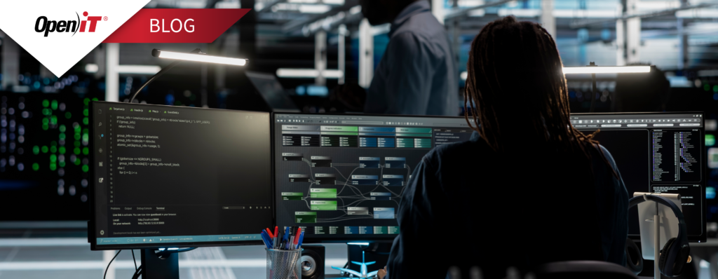 Ingénieur Open iT utilisant StorageAnalyzer examiner les systèmes de fichiers et les données de planification de la capacité de stockage sur plusieurs moniteurs, prenant en charge la gestion du cycle de vie des données et les tâches de gestion du stockage d'entreprise.