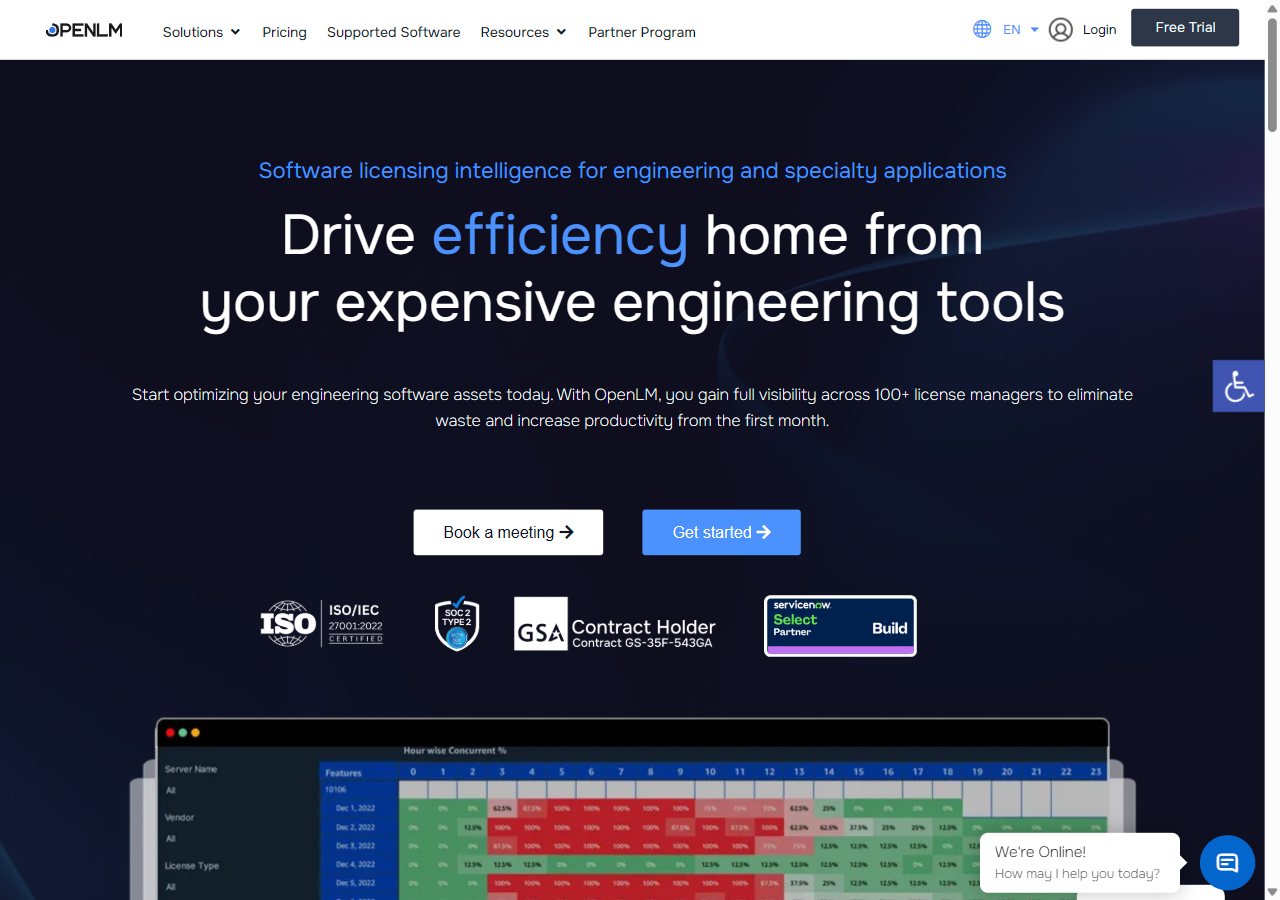 OpenLM homepage screenshot